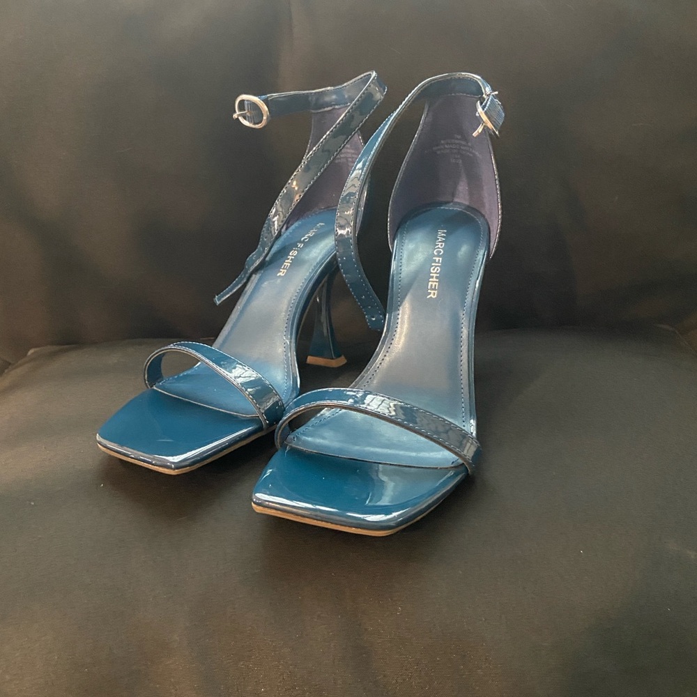 Marc Fisher Blue Strappy Heels